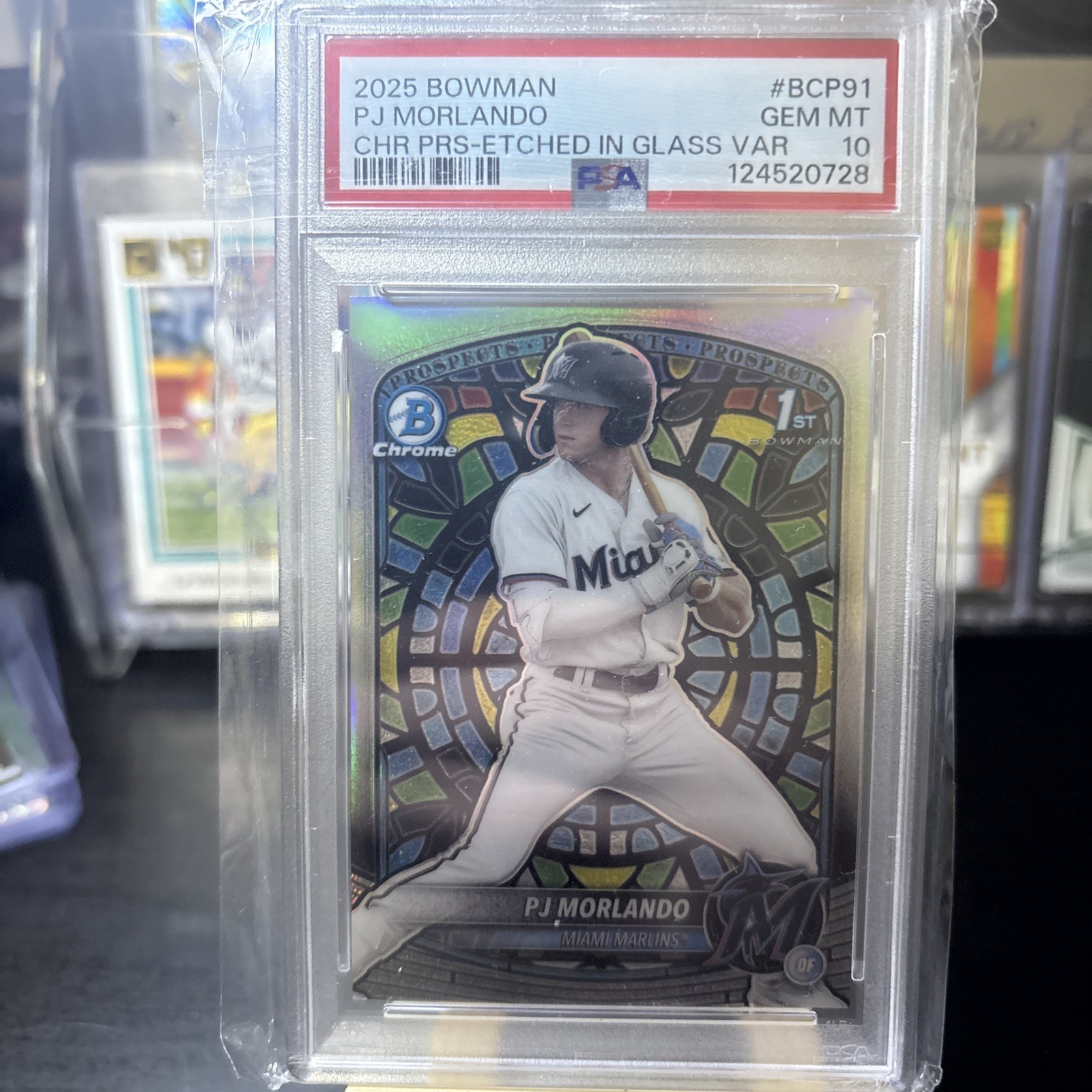 2025 Bowman - Chrome Prospects PJ Morlando #BCP-91 Etched in Glass Variation...