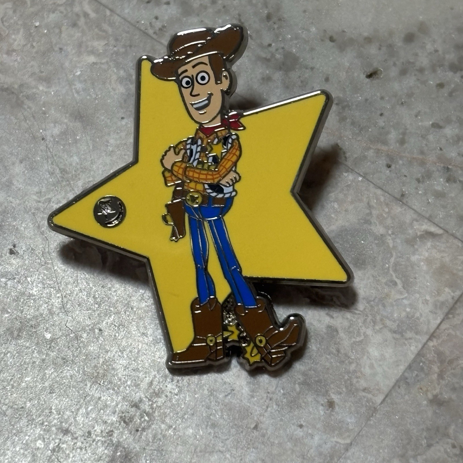 Woody Pixar Toy Story Yellow Star Series Disney Hidden Mickey Trading Pin