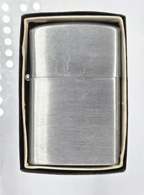 Vintage Royal Star Lighter NOS Unfired Brushed Chrome Japan Pocket Lighter Box