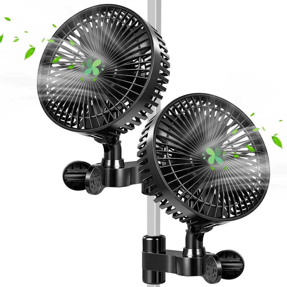 7''Clip Ventilator EC Motor Clipventilator oszillierend Growbox Growzelt Lüfter - Bild 2 von 4