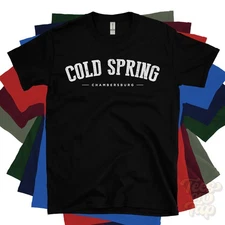 COLD SPRING CHAMBERSBURG T-SHIRT USA retro varsity style gift