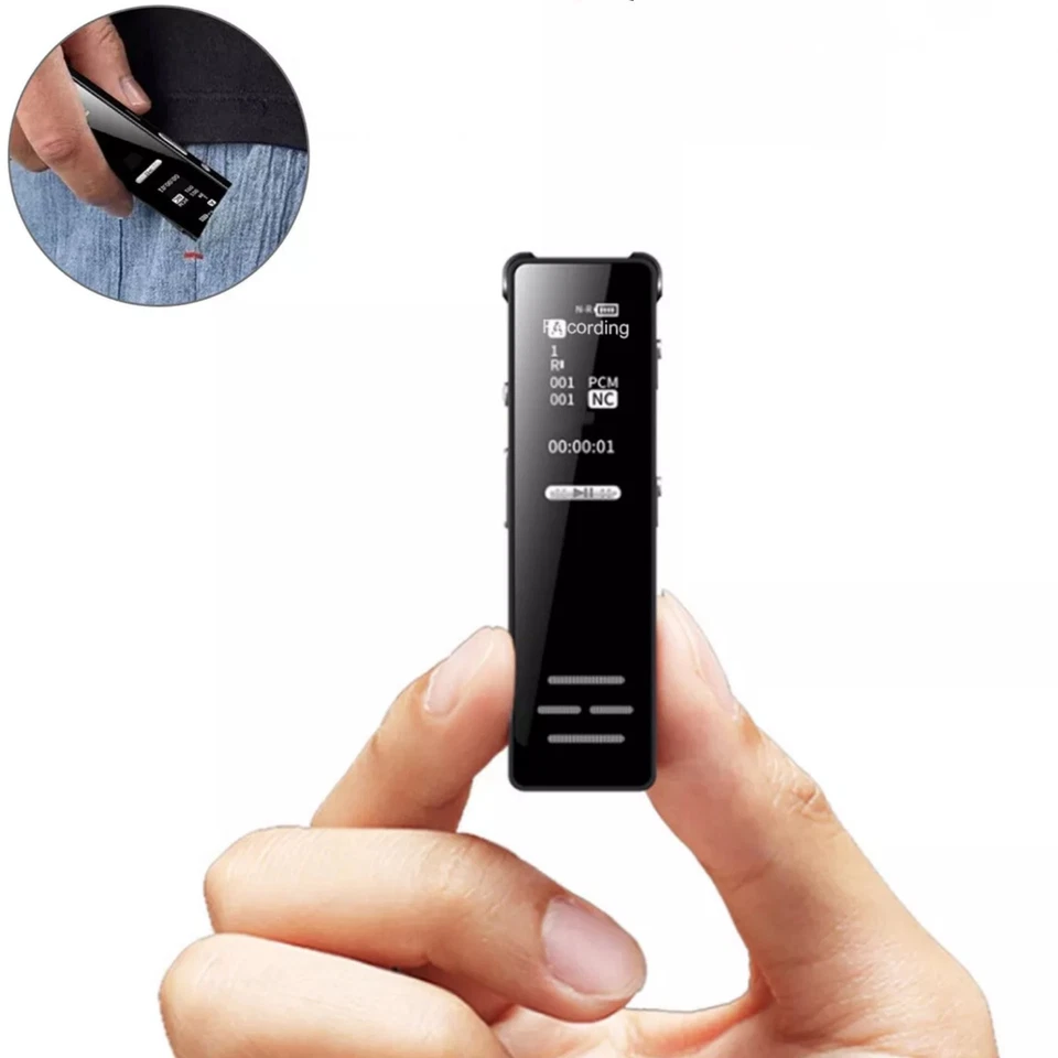 Mini Audio Recorder - HD Voice Activated Recorder with MP3 Playback 77x20mm - Image 3 of 4