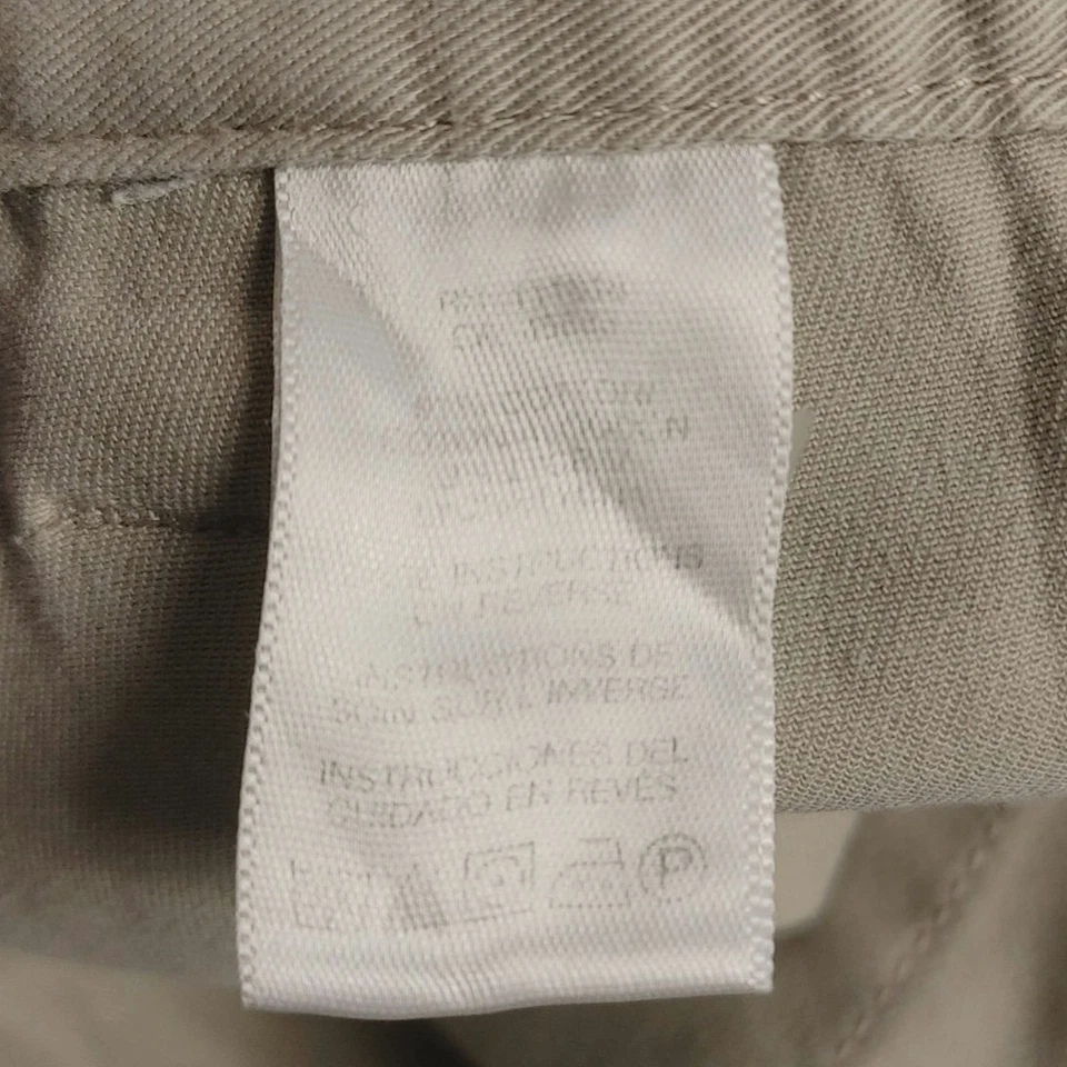 Pantalones Cortos de Jean Michael Kors Para Mujer 8 Beige Claro Denim Hasta la Rodilla Carga Rectos Foto 4 de 4