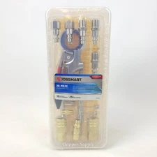 JobSmart 20pc Air Compressor Accessory Kit with 25ft Recoil Hose Blow Gun Set