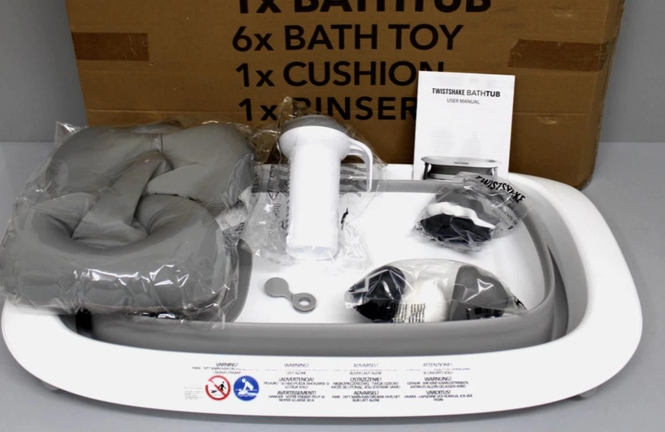 Twistshake Babywanne mit Badzubehör-Set Badespielzeug-Wassergymnastik - Neu !!! - Bild 4 von 4