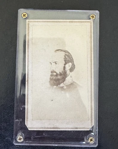 Confederate general Thomas “Stonewall” Jackson CDV Civil War