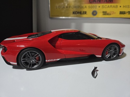 🔥GT Spirit 1:18 2017 Ford GT 2017 rojo con rayas blancas exclusivo de Estados Unidos LEER - Imagen 5 de 11