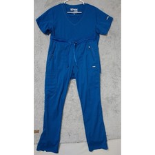 Greys Anatomy Scrub Set Womens Medium Blue Impact Barco Medical Uniforms Nurse