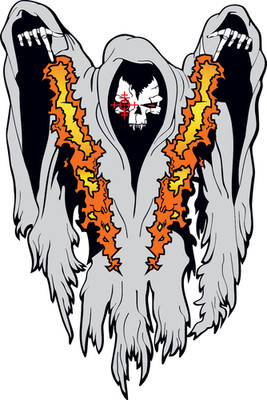 Lockheed / Boeing AC-130U ''Spooky'' Gunship Decal  - 2.67'' Wide x 4.0'' Tall Decal