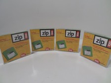 LOT OF 4 Iomega 250MB Zip Disks PC Formatted