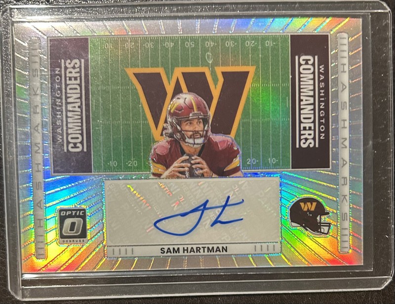 2025 Panini Donruss Optic - Hash Marks Sam Hartman #HM-SH (AU)
