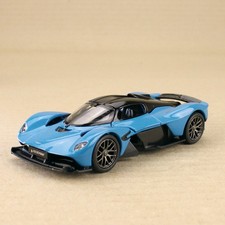 2017 Aston Martin Valkyrie Model Car Blue 12.5cm 1:36 scale Die-Cast Metal