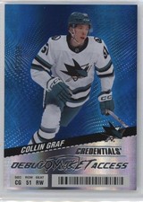 2024 Upper Deck Credentials Debut Ticket Access Blue /399 Collin Graf #145 12ll
