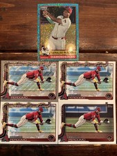 Geraldo Perdomo 5 Card LOT! Light Blue Sparkle / Silver Glitter - Diamondbacks