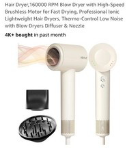 Hair Dryer - 160000 RPM High-Speed Brushless Motor Negative Ionic Blow dryer