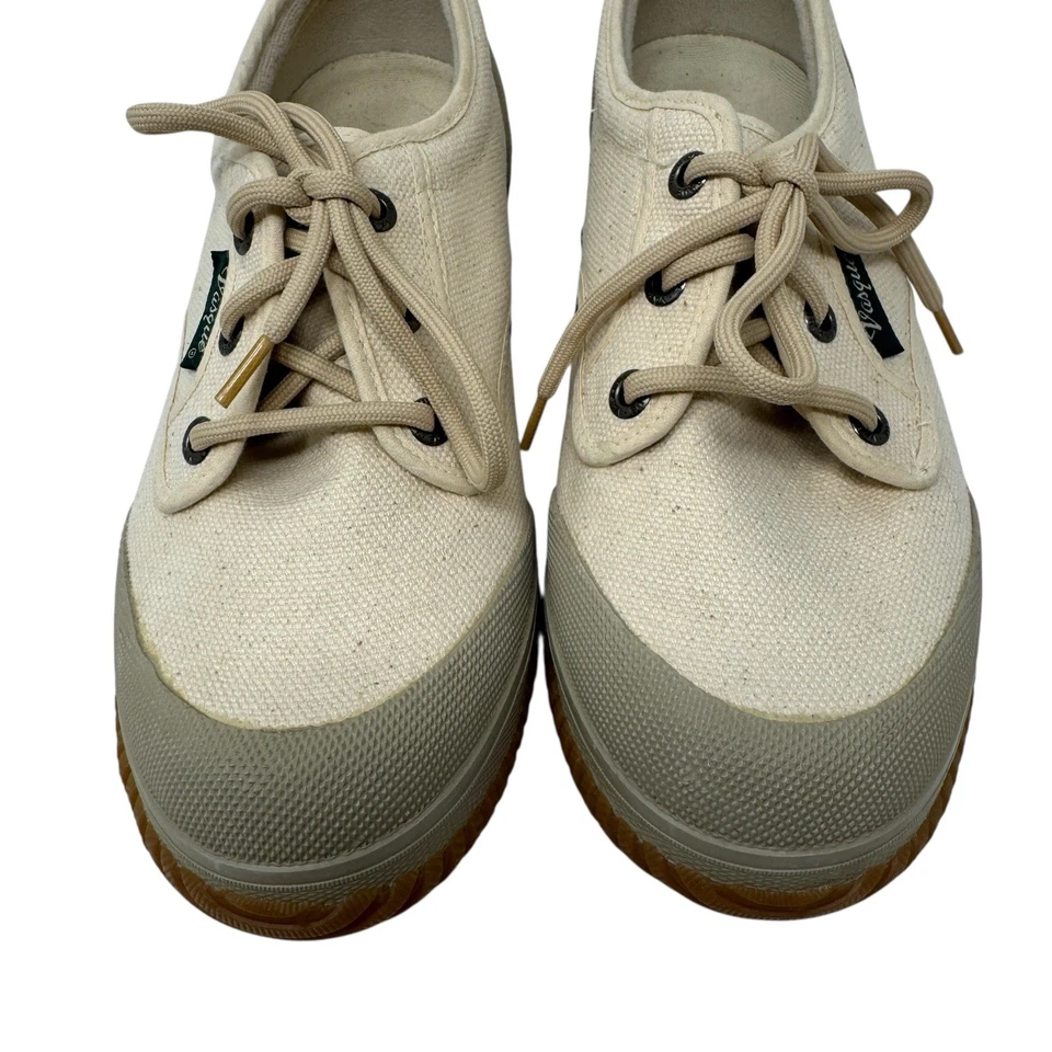 Vasque EUC Portage Canvas 9.5 Low Tie Sneakers Rubber Toe Walking Hiking Womens - Image 3 of 4