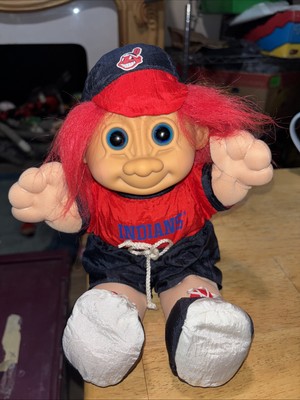 CLEVELAND INDIANS Troll Kidz by Russ Doll MLB Red Hair & Blue Eyes VINTAGE