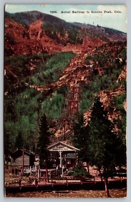 Postcard: Aerial Railway to Sunrise Peak, Colorado, Posted in 1913