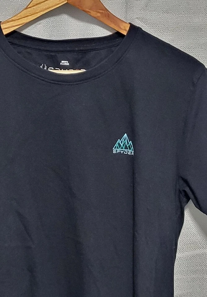 Camiseta Top Spyder Para Hombre Negra Algodón Orgánico XL Foto 2 de 4