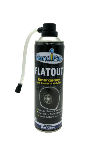 Tyre Puncture Sealer Inflator HandiPac FlatOut Aerosol 350g
