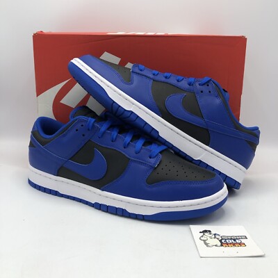 Nike Dunk Low Hyper Cobalt Size 12 DD1391 001 Duke Black Blue