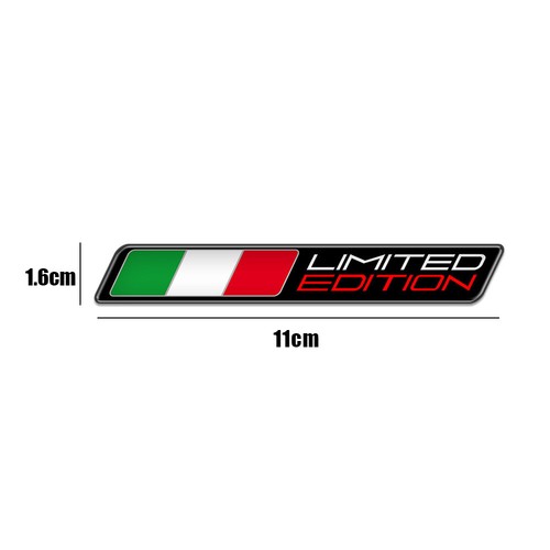 2pcs 3D Car Motorcycle Decal Italy Flag Stickers Italia Limited Edition Sticker - Bild 3 von 11