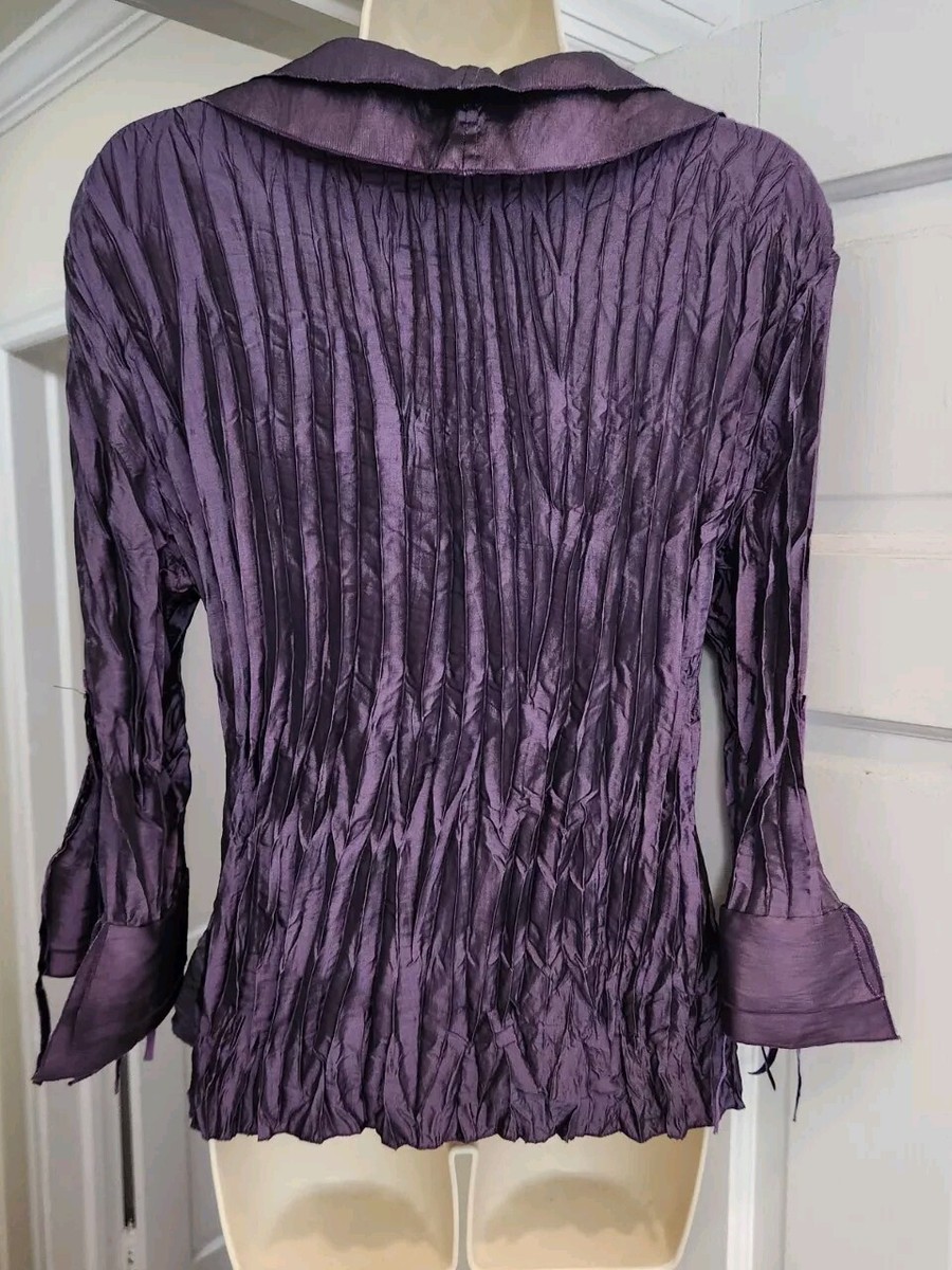 Vintage Y2K Agora Purple Crinkle Frill Fairy Whimsygoth Vintage Y2K Agora Purple Crinkle Frill Fairy Whimsygoth