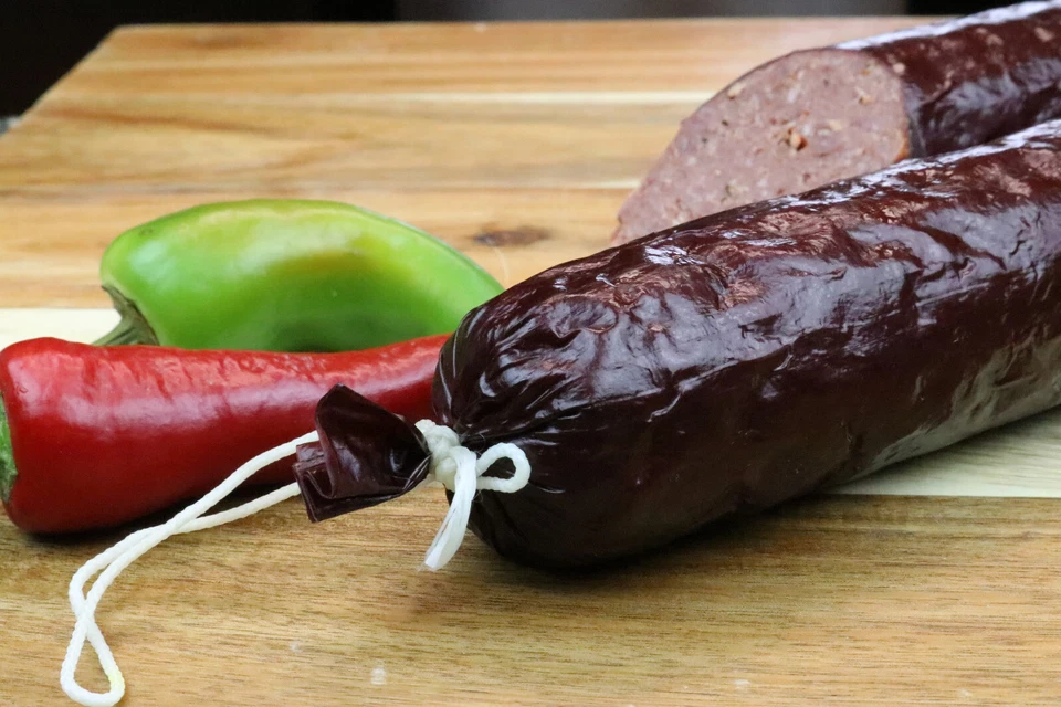 25 - 1,5 in x 20 in. Carcasas fibrosas de caoba para salchicha de verano para 2 libras ea 50 lb Foto 2 de 3