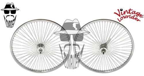 Vintage Lowrider 24” Chrome Bicycle Wheel 72 Spoke 14G – Front or ...