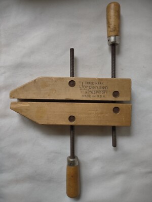 Jorgensen 10'' Wood Handscrew Clamp No. 1  Adjustable Clamp Co. Chicago USA