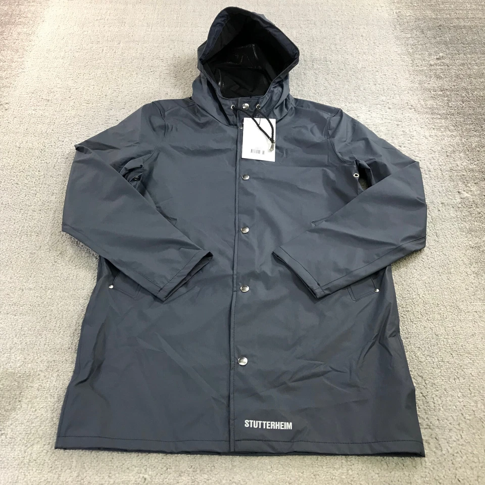 Chaqueta Stutterheim Para Hombres 2XS XXS Sudadera con Capucha Abrigo de Lluvia Ligero Estocolmo Foto 2 de 4