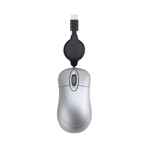 USB C Corded Mouse Small Mouse for Kids Children 1000DPI Retractable Cable - Picture 2 of 13