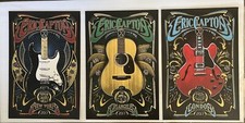 Eric Clapton 50 Years Posters NYC LA London Adam Pobiak #32/75 Matching Set