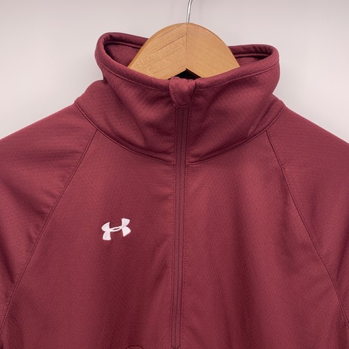 Under Armour kleine kastanienbraune Ganzjahresausrüstung lose 1/4 Reißverschluss Überziehbar D2 - Bild 3 von 8