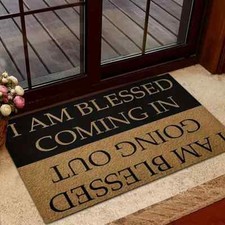 Local warehouseQuick dry rug I AM Blessed Going Out Bless Doormat with MRD99107