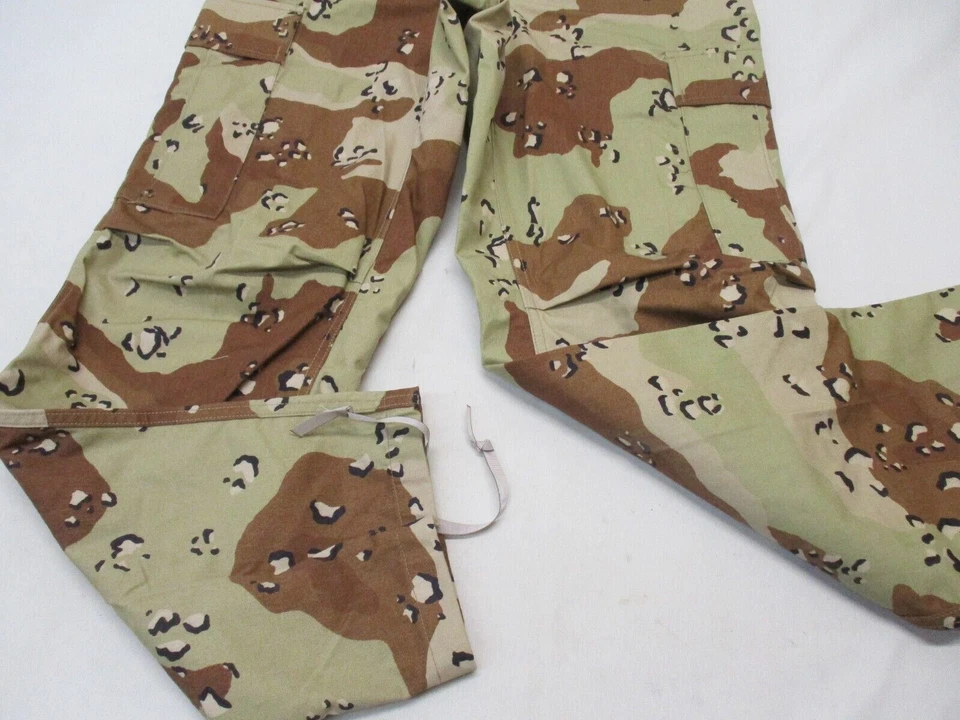 USGI MILITARY DESERT STORM 6 COLOR CHOCOLATE CHIP CAMO BDU PANTS COMBAT TROUSER - Image 2 of 4
