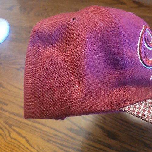 Oklahoma sooners Embroidered Maroon 100% Acrylic Strapback Ball Cap One Size - Picture 9 of 9
