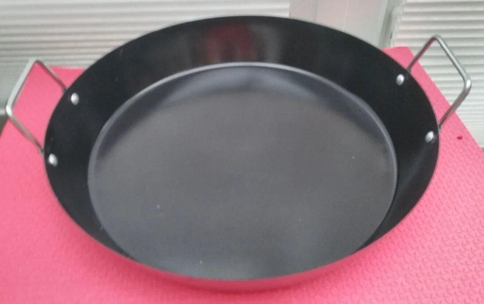 CROFTON PAELLA PAN HEAVY DUTY METAL STEEL LARGE FOOD 38cm-DEEP 7cm-5.7L MULTIUSE - Image 4 of 4