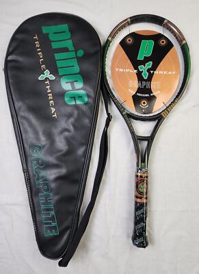 Prince Triple Threat Tennis Racket (TC66A) w/ Cover - 4 1/2