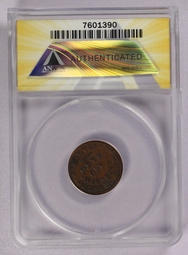 OH-CINCI Token WK Lanphear 165CY-97a Civil War Storecard ANACS F12 Details - Picture 2 of 4