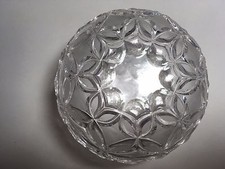 Decorative Unusual Gorgeous Engraved Glass Candy Dish Stack Bowls 2-in-one