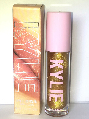 KYLIE COSMETICS 23 HIGH GLOSS Sheer Gold Glitter LIP Kit LIPSTICK