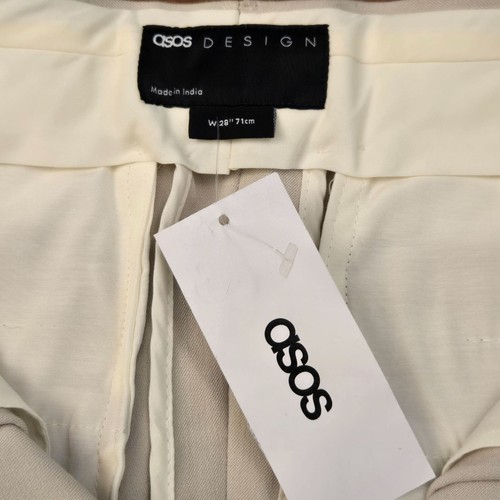 Bermudas Pantalones Cortos Para Hombre Beige W28 Pierna Ancha Preppy Neutro Informal Nuevo con Etiquetas - Imagen 7 de 8