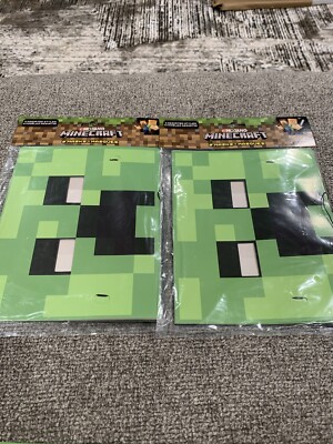 Minecraft Cardboard Mask 2x MINECRAFT PAPER MASKS 8 Pack (16 Total) Party Supplies Favors | eBay