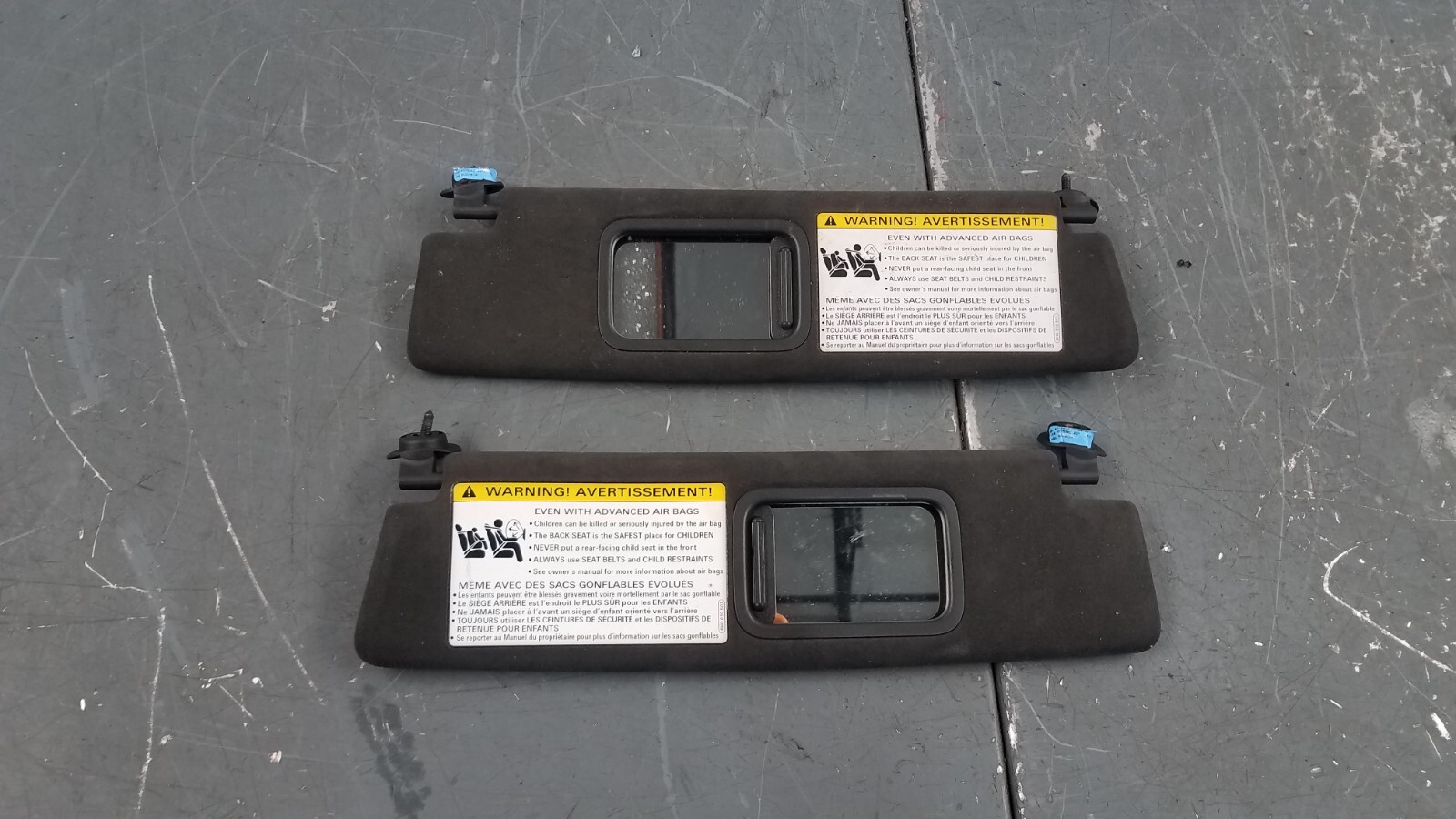 2018 Audi R8 V10 Alcantara Sun Visors #0182 D1