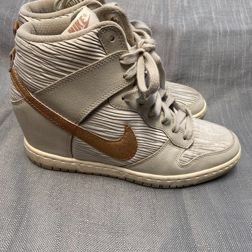 Nike Dunk Sky Hi Womens Gray Rose Gold 