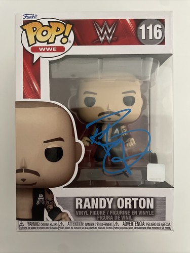 Randy Orton Autographed Funko Pop #116 WWE Beckett Authenticated RARE FC2