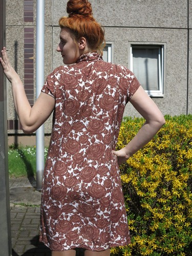 Damen Kleid Sommerkleid Blumen 60s True VINTAGE woman dress summer mini roses - Picture 6 of 9