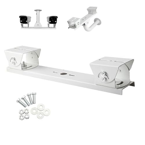 Steel Security Camera Mount for Dual Surveillance Cams Heavy Duty Bracket-image