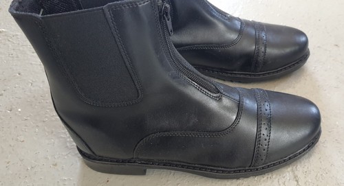 Tuffrider Women's Baroque Front Zip Paddock Boots with Metal Zipper Size 8 - 第 2/3 張圖片